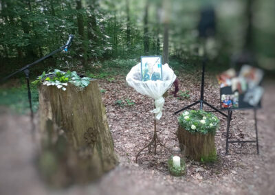 Beerdigung im Wald im Friedwald Wangen